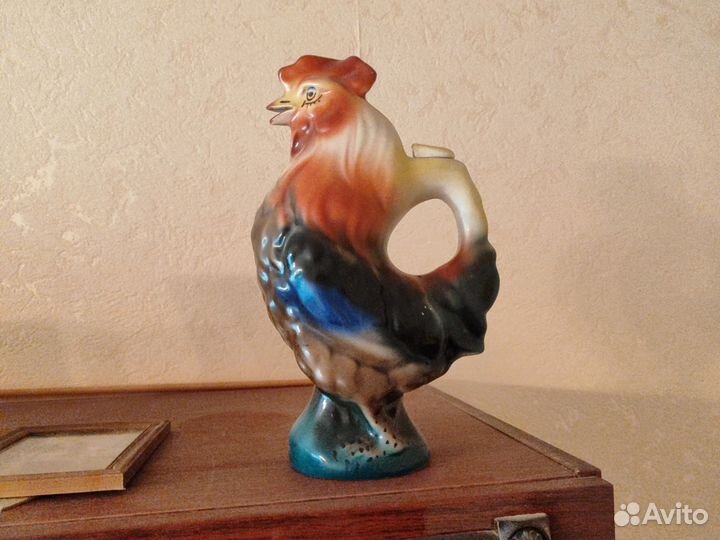 Статуэтка петух, в отличном состоянии фарфор СССР