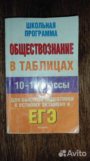 Книга пособие ЕГЭ обществознание в таблицах