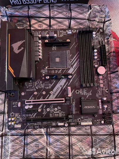 Материнская плата b550m aorus elite на запчасти
