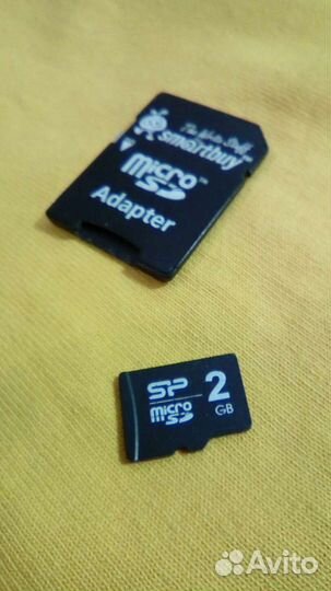 Карта памяти Micro SD 2gb с адаптером