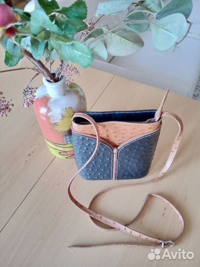 Сумка натуральная кожа винтаж