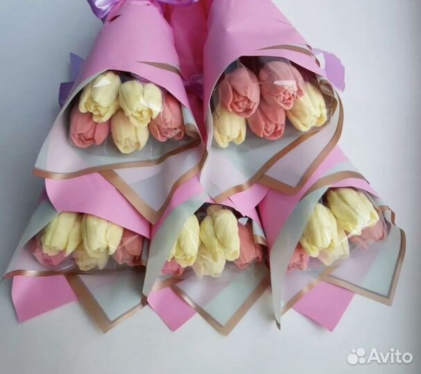 Шоколадные тюльпаны, пионы,розы на 8 марта