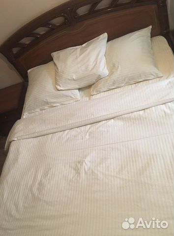 Постельное новое двуспальное Страйп Сатин