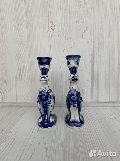 Подсвечник / фигурки Гжель