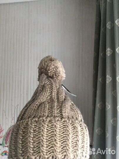 Шапка зимняя женская вязанная