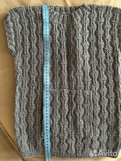 Детский вязаный жилет (безрукавка)