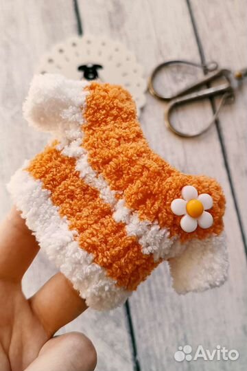 Вязаная мягкая игрушка. Котик. Ручная работа