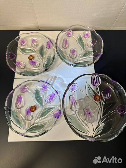 Walther-glas конфетница и блюдца Nadine Германия