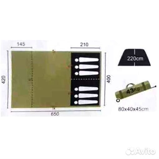 Палатка туристическая 6 местная