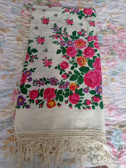 Платок шаль хлопок СССР