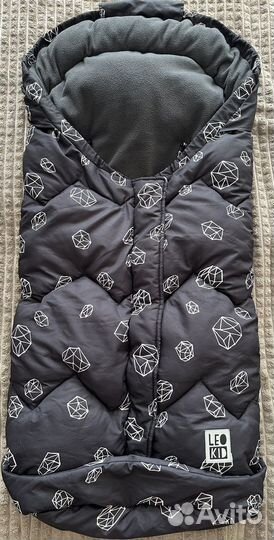 Зимний конверт в коляску leokid