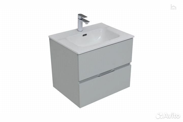 Тумба под раковину для ванной 60 (2 ящика) Алвита