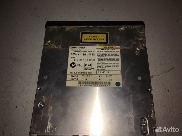 CD-Чейнджер на 6 дисков бмв Е60 5 серия