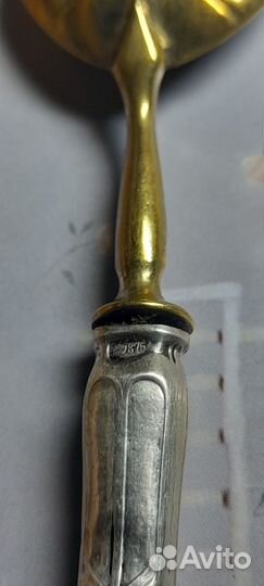 Винтажные ложка-ракушка СССР.серебро