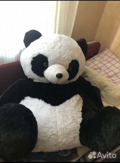Большая мягкая игрушка панда ежик