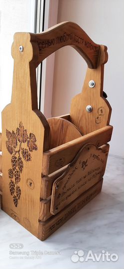 Короб ящик для вина, пивной подарок декор