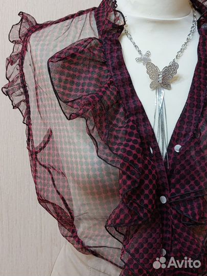 Шифоновая блузка angie 48 размер