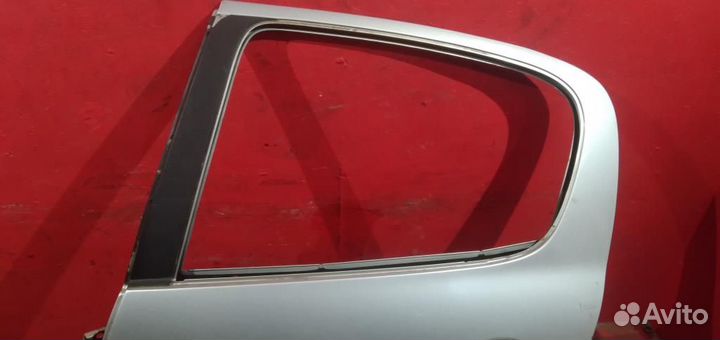 Пежо 206 дверь задняя левая серебристая