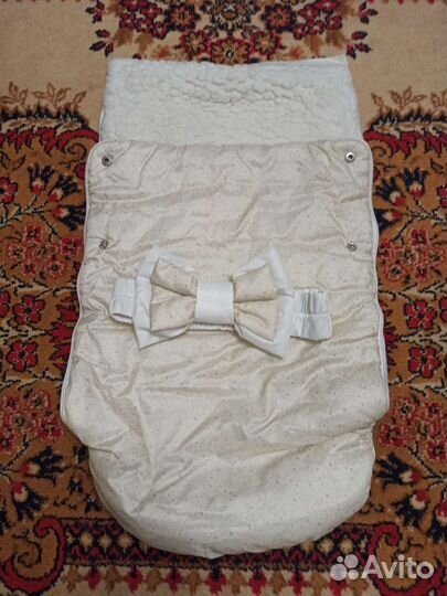 Конверт зимний (овчина) на выписку/в коляску 56-74
