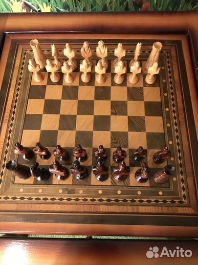 Нарды и шахматы ручной работы