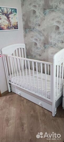 Детская кроватка с маятником Джулия