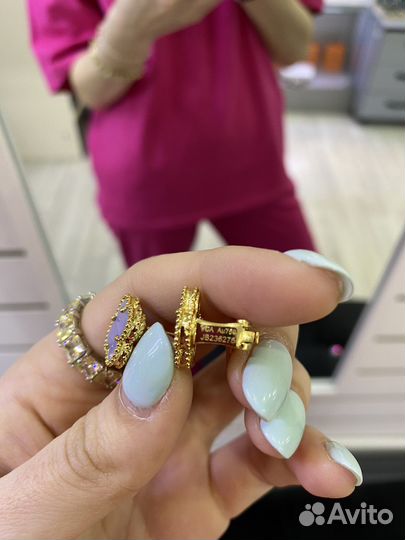 Серьги и браслет van cleef