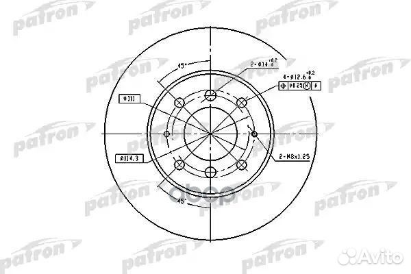Диск тормозной передн mitsubishi: galant VI 96