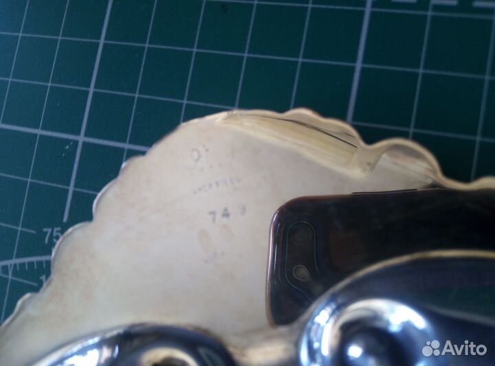 Блюдо тарелка Англия Sheffild винтаж