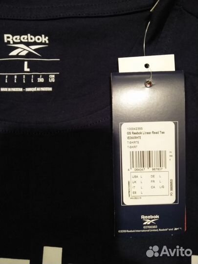 Футболка Reebok GS Linear. Оригинал