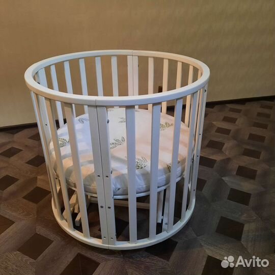Детская кроватка круглая трансформер