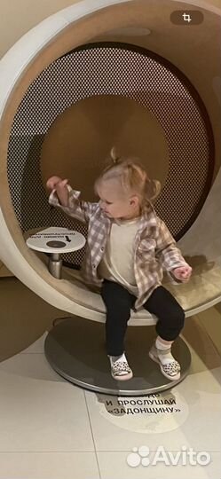 Рубашка в клетку и лосины клёш для девочки 80-86