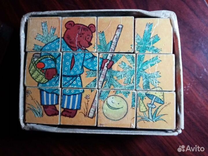Кубики для детей деревянные СССР