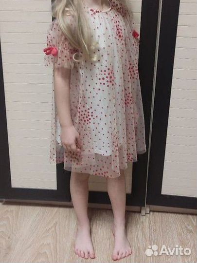 Нарядное платье для девочки 92