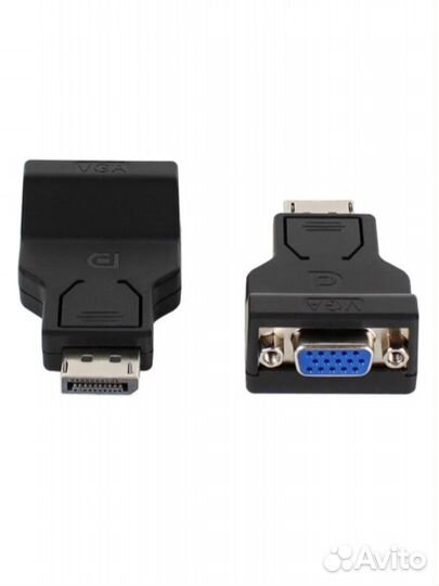 Переходник DisplayPort (M) - VGA (F), чёрный (H38)