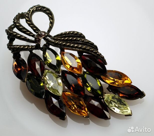 Брошь graziano с клеймом. Винтаж. США