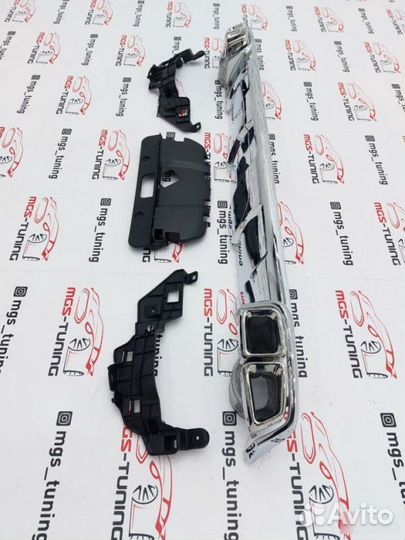 Диффузор с насадками на GL-Class X166 AMG 63