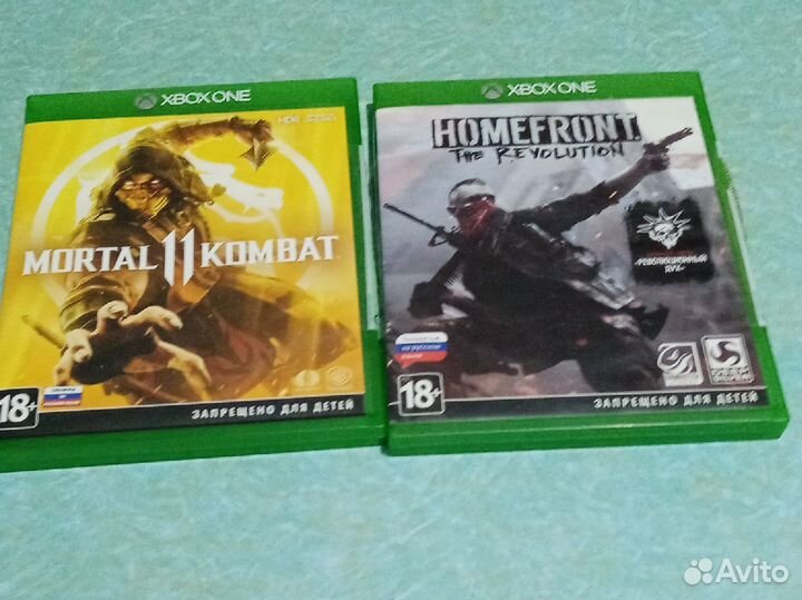 Диски xbox One MK 11,Homefront the revolution