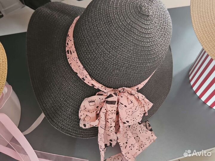 Шляпа женская соломенная