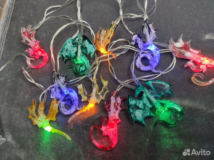 Гирлянда новогодняя драконы