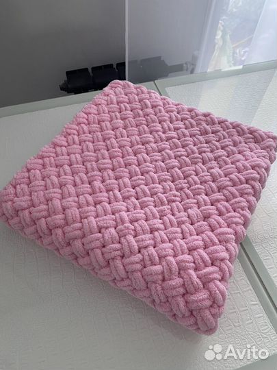 Плед детский вязаный ручная работа