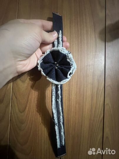 Чокер джинсовый