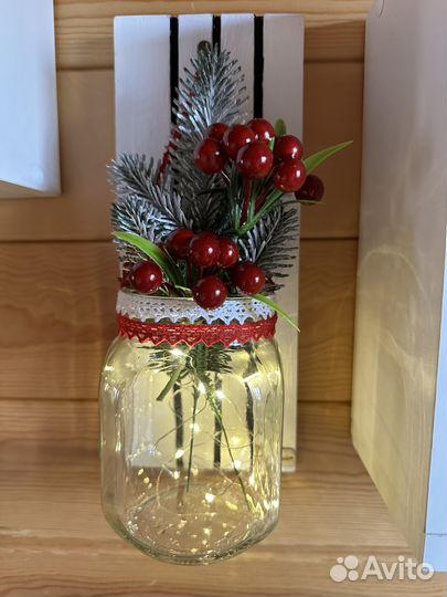 Дизайнерское панно со светодиодной гирляндой