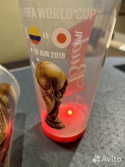 Стакан Fifa 2018 world cup Bud с подсветкой