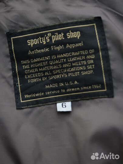 A2 Leather Pilot Jacket - S made in U.S.A