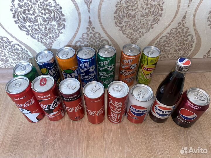 Коллекция банок с напитками 2017-2020
