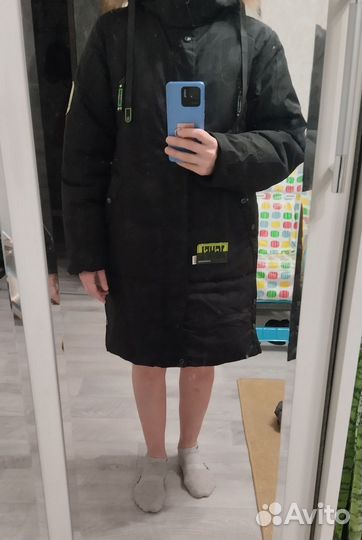 Пуховик мужской длинный