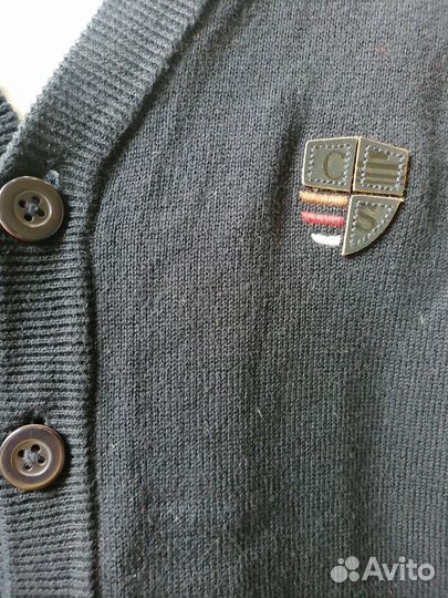 Кардиган школьный 134, рубашка 128-134