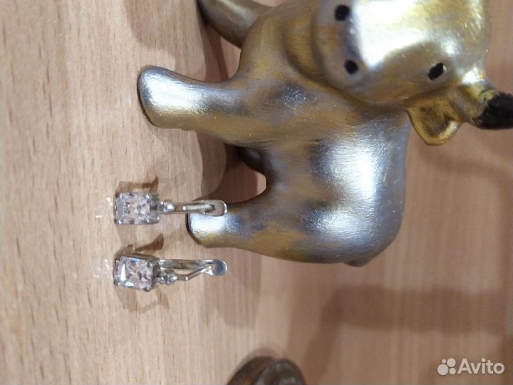 Серьги с горным хрусталëм
