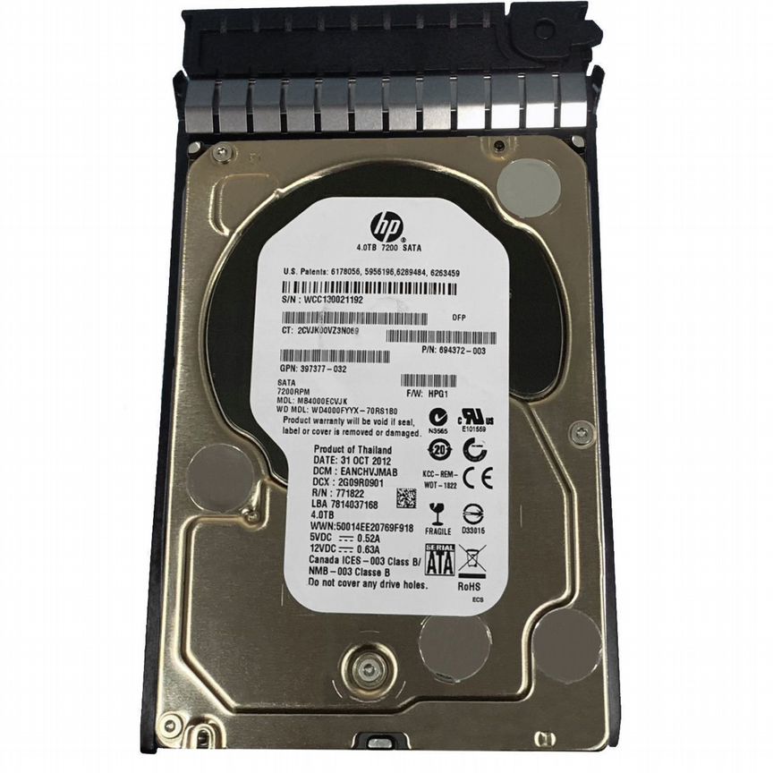 [MB4000ECVJK] Жесткий Диск Hp 4tb Sata3 3,5" Mb4000ecvjk