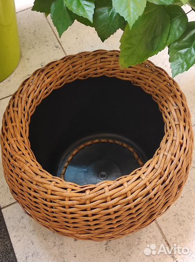 Кашпо из ротанга 12 литров